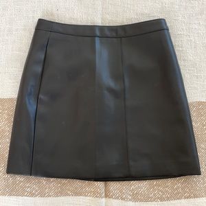 Faux leather mini skirt, never worn